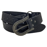 Maxbell Durable PU Leather Ring Belt Costume Accessories Halloween Knight Belt Black Snake Tail