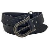 Maxbell Durable PU Leather Ring Belt Costume Accessories Halloween Knight Belt Black Snake Tail