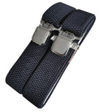 Maxbell Suspender for Men ElasticStrong Clips 3.8cm Wide Adjustable X Type Braces