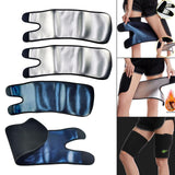 Maxbell Thigh Trainer Neoprene Women Sweat Band Shapers Wrap for Sauna Workout silver