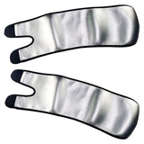 Maxbell Thigh Trainer Neoprene Women Sweat Band Shapers Wrap for Sauna Workout silver