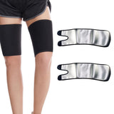 Maxbell Thigh Trainer Neoprene Women Sweat Band Shapers Wrap for Sauna Workout silver