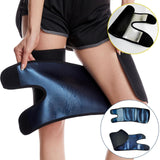 Maxbell Thigh Trainer Neoprene Women Sweat Band Shapers Wrap for Sauna Workout blue