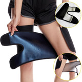 Maxbell Thigh Trainer Neoprene Women Sweat Band Shapers Wrap for Sauna Workout blue