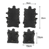 Maxbell Medieval Viking Knight PU Leather Leg Boot Shoe Cover Cosplay Props Black