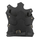 Maxbell Medieval Viking Knight PU Leather Leg Boot Shoe Cover Cosplay Props Black
