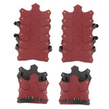 Maxbell Medieval Viking Knight PU Leather Leg Boot Shoe Cover Cosplay Props Burgundy