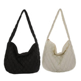 Maxbell Shoulder Bag Soft Girls Schoolbag Handbag Women for office Beach White