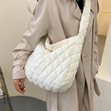 Maxbell Shoulder Bag Soft Girls Schoolbag Handbag Women for office Beach White