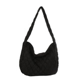 Maxbell Shoulder Bag Soft Girls Schoolbag Handbag Women for office Beach Black