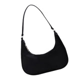Maxbell Dumpling Bun Lady big Capacity Wallet Shopping Bag Nylon Shoulder Bag Black