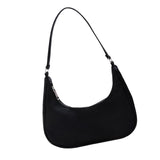 Maxbell Dumpling Bun Lady big Capacity Wallet Shopping Bag Nylon Shoulder Bag Black