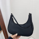 Maxbell Dumpling Bun Lady big Capacity Wallet Shopping Bag Nylon Shoulder Bag Black