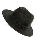 Maxbell Classic Felt Panama Jazz Top Hat Holiday Decorative Dress up Accessories Black