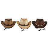 Maxbell Western Cowboy Hat, Beach Hat, Sun Hat for Outdoor Summer Khaki