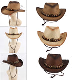 Maxbell Western Cowboy Hat, Beach Hat, Sun Hat for Outdoor Summer Khaki