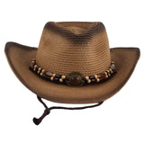 Maxbell Western Cowboy Hat, Beach Hat, Sun Hat for Outdoor Summer Khaki