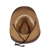 Maxbell Western Cowboy Hat, Beach Hat, Sun Hat for Outdoor Summer Khaki