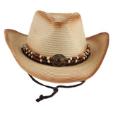 Maxbell Western Cowboy Hat, Beach Hat, Sun Hat for Outdoor Summer Beige