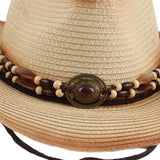 Maxbell Western Cowboy Hat, Beach Hat, Sun Hat for Outdoor Summer Beige