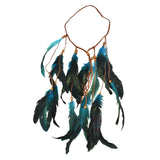 Maxbell Bohemia Feather Headband Headdress Tassel Women for Prom Costume Events