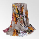 Maxbell Scarfs for Women Neckerchief Scarf Wrap Shawl for Party Evening Dresses Taupe