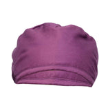 Maxbell Unisex Nurse Scrub Hat Working Headcover Chef Sweatband Nursing Turban Purple