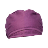 Maxbell Unisex Nurse Scrub Hat Working Headcover Chef Sweatband Nursing Turban Purple