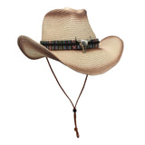 Maxbell Western Cowboy Hat Cowgirl Sun Hat Costume for Teens Men's Women's Khaki