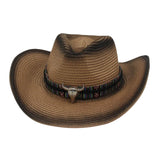 Maxbell Western Cowboy Hat Cowgirl Sun Hat Costume for Teens Men's Women's Black