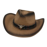 Maxbell Western Cowboy Hat Cowgirl Sun Hat Costume for Teens Men's Women's Black