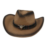 Maxbell Western Cowboy Hat Cowgirl Sun Hat Costume for Teens Men's Women's Black