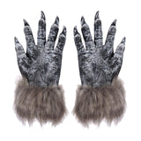Maxbell Halloween Wolf Gloves Werewolf Costume Gift Fingernails Accessories Unisex