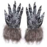 Maxbell Halloween Wolf Gloves Werewolf Costume Gift Fingernails Accessories Unisex