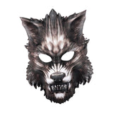 Maxbell Halloween Wolf Mask Werewolf Animal Half Face for Costume Night Show Aldult