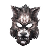 Maxbell Halloween Wolf Mask Werewolf Animal Half Face for Costume Night Show Aldult