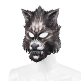 Maxbell Halloween Wolf Mask Werewolf Animal Half Face for Costume Night Show Aldult