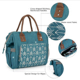 Maxbell Lunch Insulated Thermal Bag Cooler Lunchbox Carry for Home Workout School Green