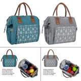 Maxbell Lunch Insulated Thermal Bag Cooler Lunchbox Carry for Home Workout School Green