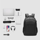 Maxbell Business Laptop Backpack Travel Rucksack Bag with USB Charging Port Gift Black