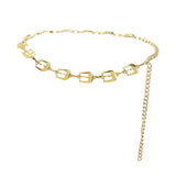 Maxbell Women Metal Waist Chain Waistband Adjustable for Clothes Dress Accessories