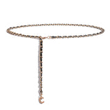 Maxbell Fashion Waist Chain Belt Adjustable for Clothes Accessories Beach Women gold black