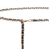 Maxbell Fashion Waist Chain Belt Adjustable for Clothes Accessories Beach Women gold black