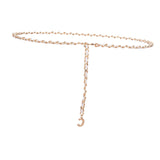 Maxbell Fashion Waist Chain Belt Adjustable for Clothes Accessories Beach Women white