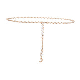 Maxbell Fashion Waist Chain Belt Adjustable for Clothes Accessories Beach Women white