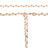 Maxbell Fashion Waist Chain Belt Adjustable for Clothes Accessories Beach Women white