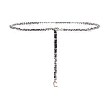 Maxbell Fashion Waist Chain Belt Adjustable for Clothes Accessories Beach Women silver black