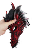 Maxbell Creative Dragon Head Cover Animal Shape Masquerade Face Mask for Festivals