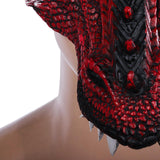 Maxbell Creative Dragon Head Cover Animal Shape Masquerade Face Mask for Festivals