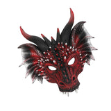 Maxbell Creative Dragon Head Cover Animal Shape Masquerade Face Mask for Festivals